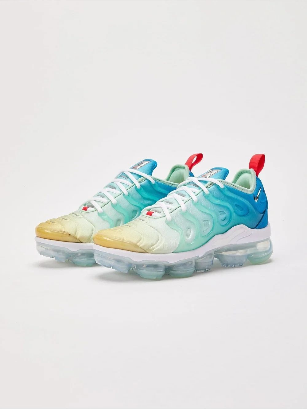 Nike Mint Foam Laser Blue Yellow Air Vapormax Plus Sneaker Sz 8.5 Streetwear
